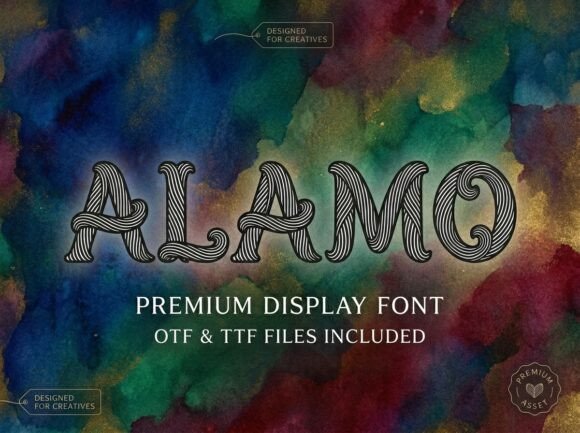 Alamo Typeface: The Elegant Display Font for Campaign Design