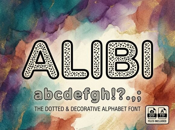 Alibi: A Mesmerizing Display Typeface for Editorial Design