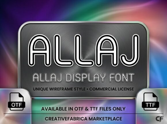 Allaj: A Futuristic Display Typeface for Editorial Design