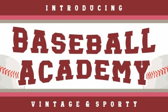 Baseball Academy: The Bold Display Font for Modern Branding