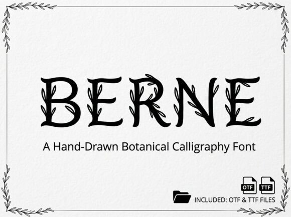 Berne: The Avant-Garde Display Font for Bold Designs
