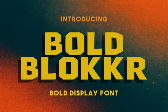 Bold Blokkr: The Powerful Display Typeface for High-Impact Branding