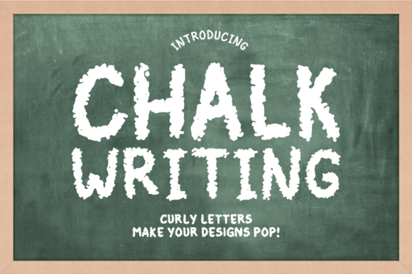 Chalk Writing: A Premium Display Font for Campaign Design