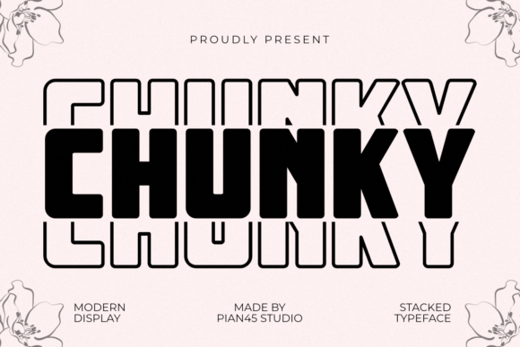 Chunky Stacked: The Bold Typeface for High-Impact Campaigns