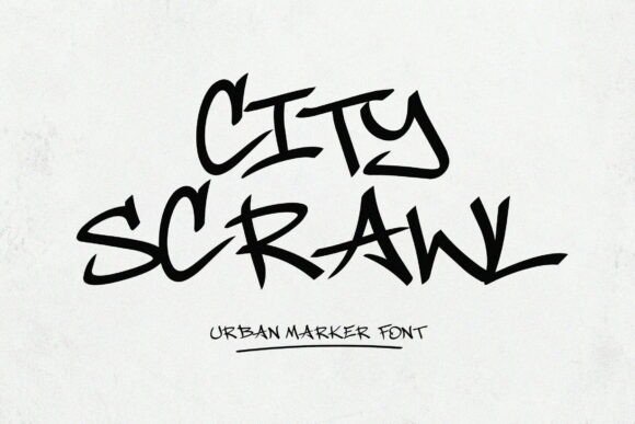 City Scrawl: A Bold Display Font for Urban Brand Identity
