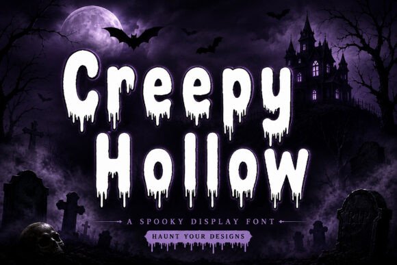 Creepy Hollow: A Spooky Horror Display Font for Editorial Design
