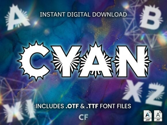 Cyan: The Dynamic Display Font for Futuristic Branding
