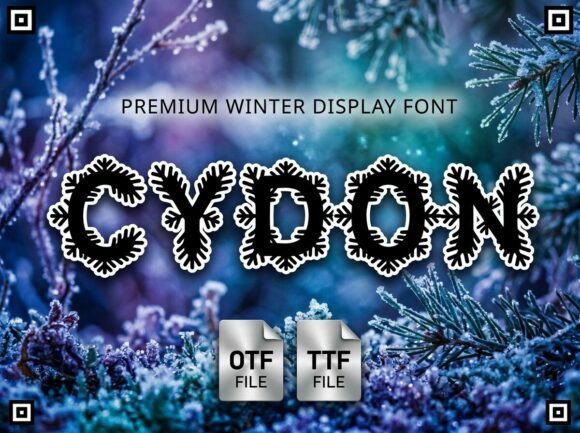 Cydon: A Premium Display Typeface for Seasonal Branding