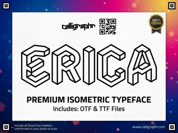 Erica: The Geometric Display Font for Bold Brand Identity