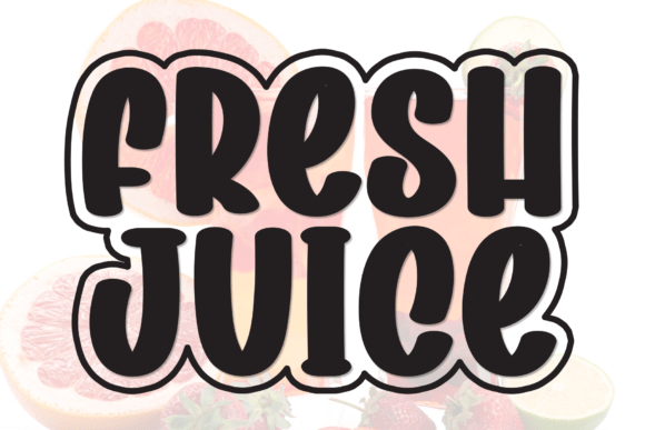 Fresh Juice: A Handwritten Display Font for Warm Branding