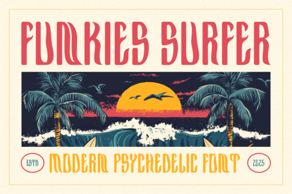 Funkies Surfer: The Retro Display Font for Bold Branding