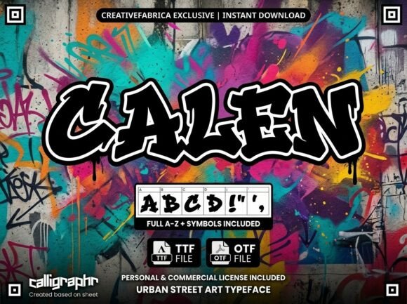 Galen: A Raw Street-Art Display Typeface for Bold Branding