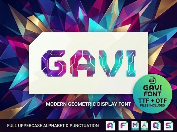 Gavi: The Modernist Display Typeface for Handmade Brands