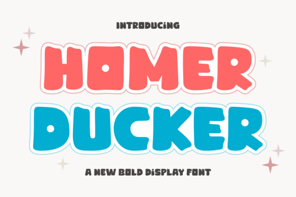 Homer Ducker: The Premium Display Font for Viral Campaigns