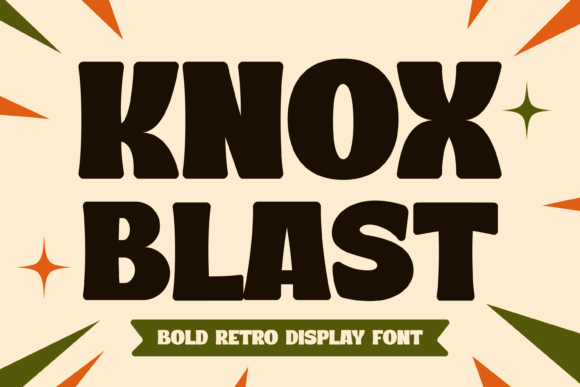 Knox Blast: The Bold Retro Typeface for Your Brand Upgrade