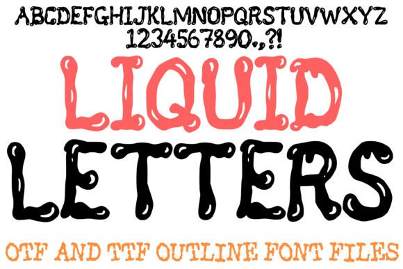 Liquid Letters: A Bold Display Typeface for Modern Branding