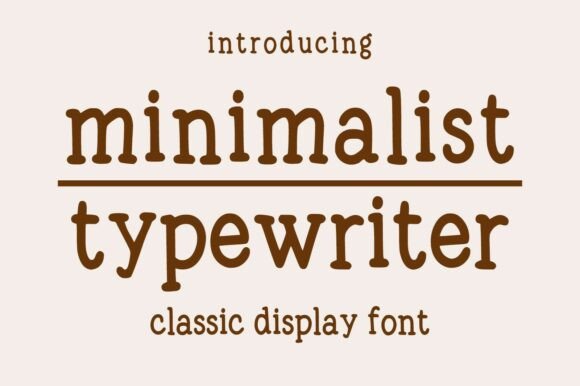 Minimalist Typewriter: The Display Font for Scroll-Stopping Campaigns
