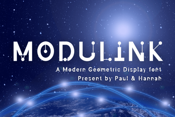 Modulink: A Futuristic Display Typeface for Modern Editorial Design