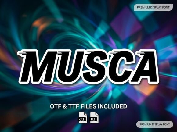 Musca: The High-Velocity Display Typeface for Bold Crafters