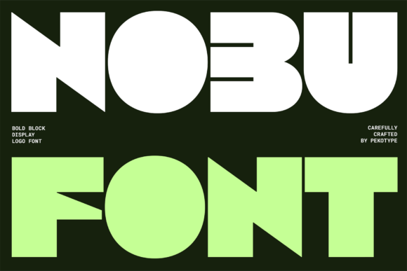 Nobu Bold Block Display Font for Scroll-Stopping Campaigns