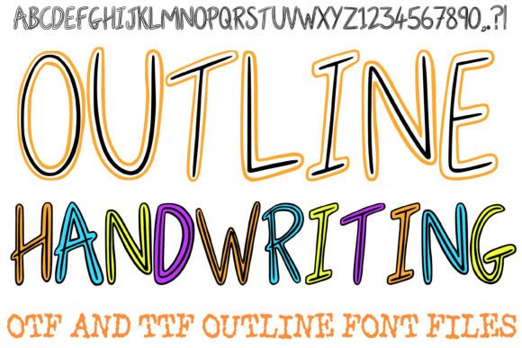 Outline Handwriting: The Display Typeface for Creative Makers