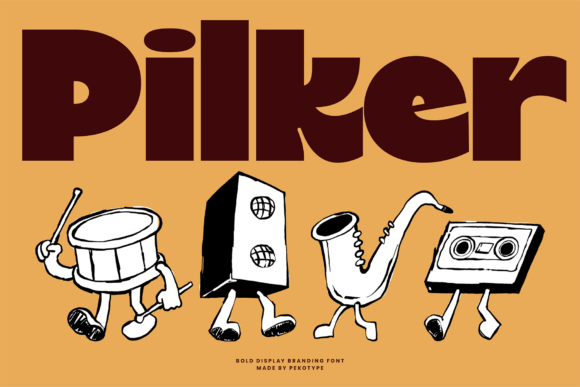 Pilker Font Review: Bold Retro Display for Loud Branding
