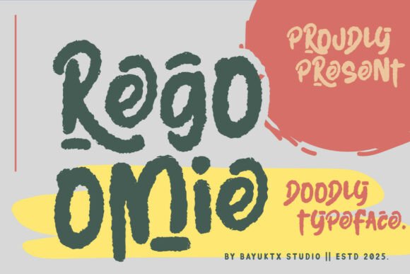 Regoomie: The Perfect Doodly Handwritten Display Font for Creative Shops