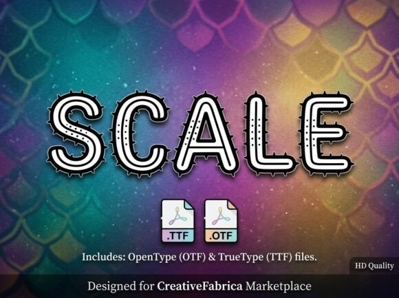 Scale: A Mythical Display Typeface for Bold Projects