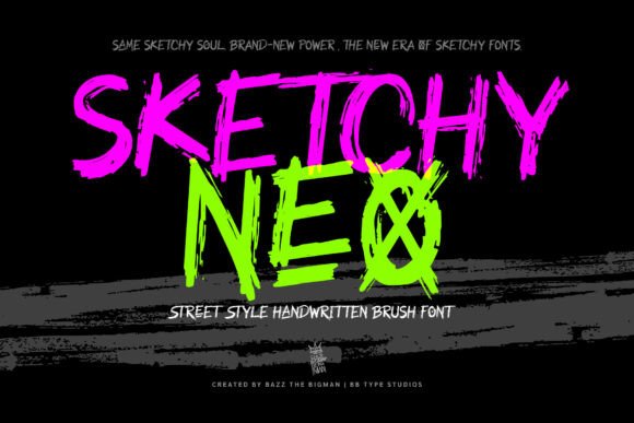 Sketchy Neo: A Bold Display Typeface for Modern Editorial Design