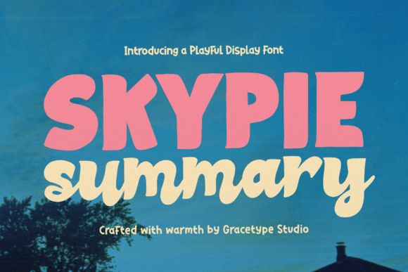 Skypie Summary: A Vibrant Display Typeface for Warm Branding
