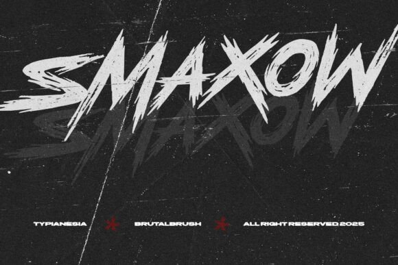Smaxow: The Ultimate Brutal Brush Font for Bold Designs