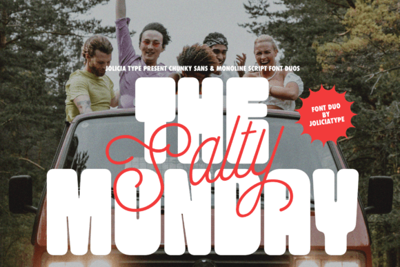 The Salty Monday Typeface for Handmade Shop Branding