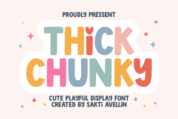 Thick Chunky: A Playful Display Font for Modern Web Design