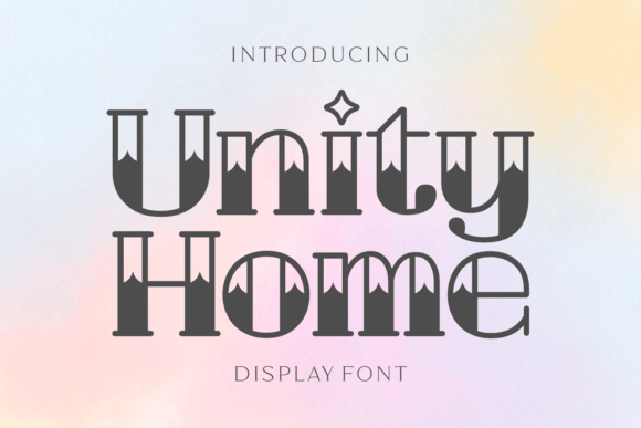 Unity Home Typeface for Bold Business Branding